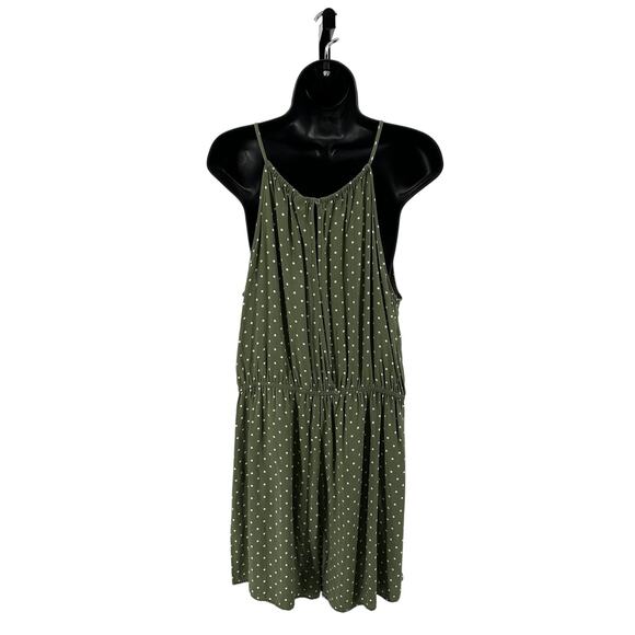 Old Navy Romper WMNS L Green/White Polka Dot S/551851-03 Sleeveless Scoop Neck - Picture 3 of 7